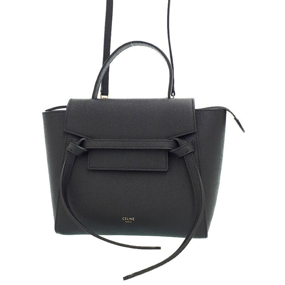 Celine Belt Bag 2way Crossbody Grained Calfskin Leather